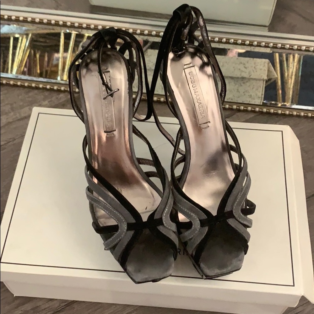 Bcbg Adia grey multi day sandal with ankle strap